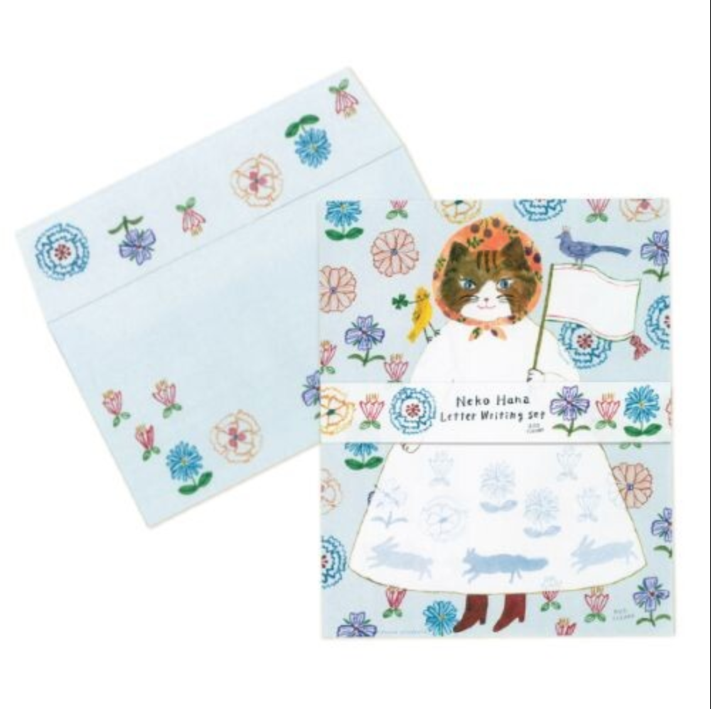 Neko Hana Letter Writing Set