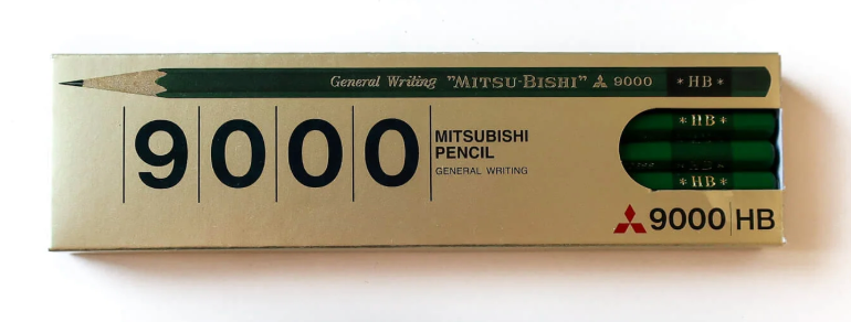Mitsubishi 9000 Pencil HB - Set of 12