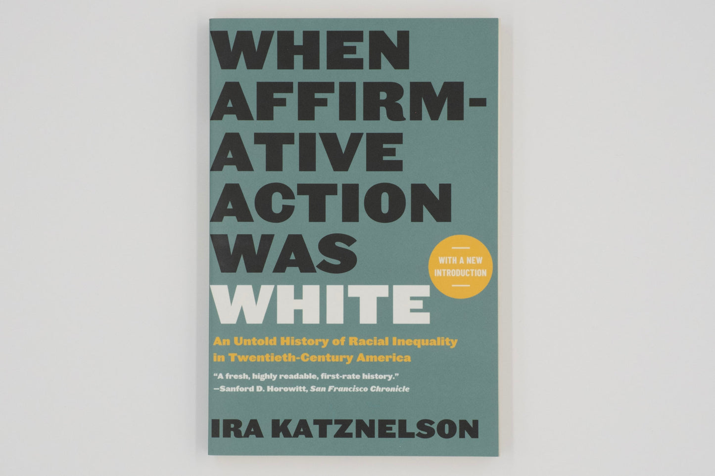 When Affirmative Action Was White: An Untold History of Racial Inequality in Twentieth-Century America / Ira Katznelson