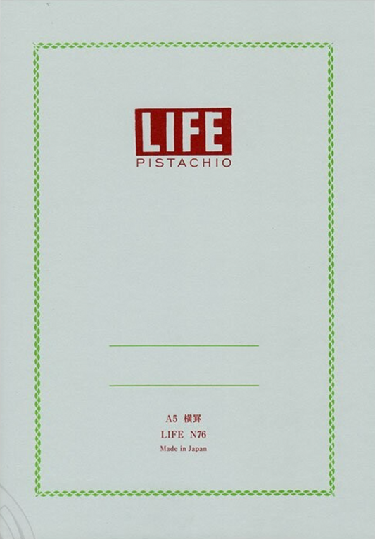 LIFE Notebook Pistachio A5 ruled
