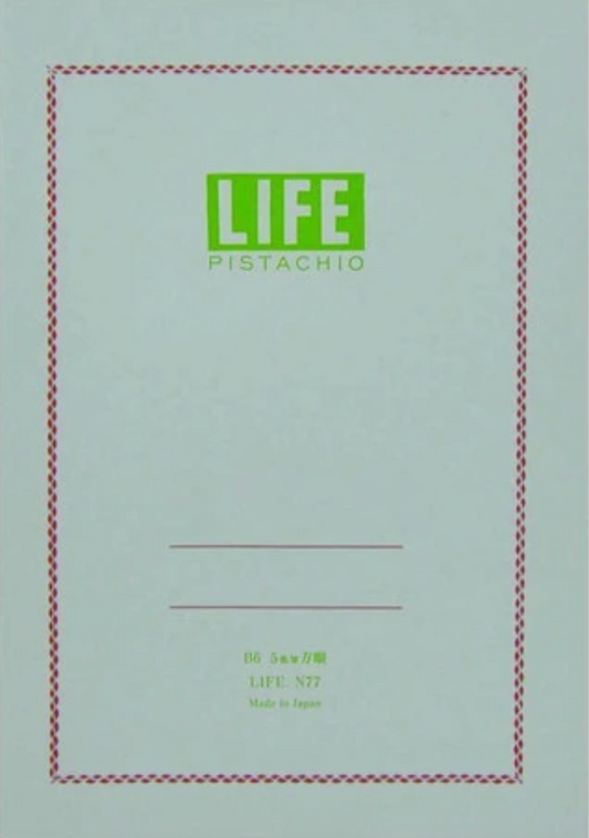 LIFE Notebook Pistachio B6 grid