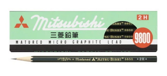 Mitsubishi 9800 Pencil 2H - Set of 12